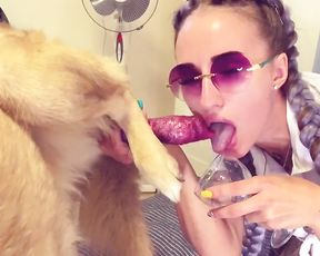 Соня пробует анальный секс с панем и собакой. Sonya russian zoosex