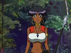 Cartoon babe with big tits is horny and needs a good fuck as soon as possible