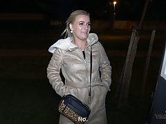 Horny man likes to fuck slutty girls in the back of his car, late at night