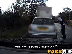 Horny college girl is fucking her handsome friend on the back seat of his car